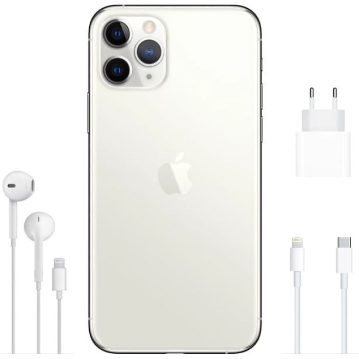 Apple iPhone 11 64GB シルバー 画面ひびあり　箱有り Apple iPhone 11 Pro シルバー 256KB 【公式通販】